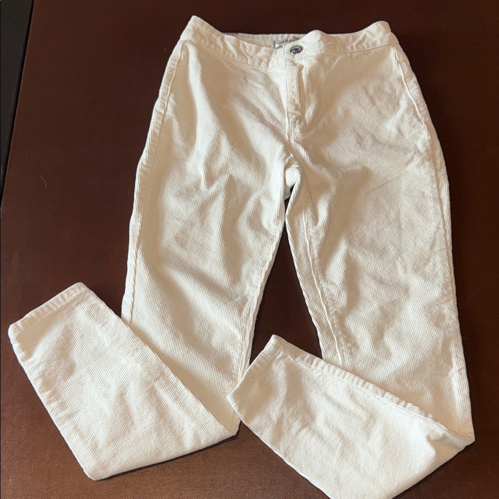 Madden Girl White Women's Corduroy Jeans